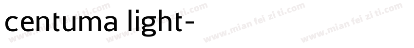 centuma light字体转换